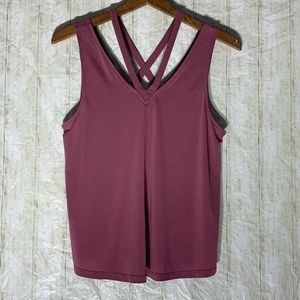 AE Soft & Sexy Mauve Strappy Tank Top Size Medium